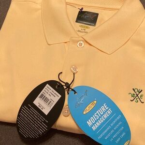 Greg Norman Collection Men's Light Yellow Polo